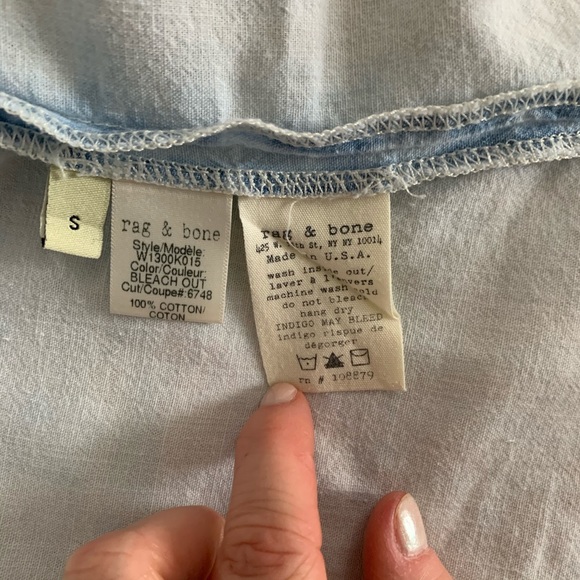 rag & bone Denim Button Down Dress - Picture 7 of 7